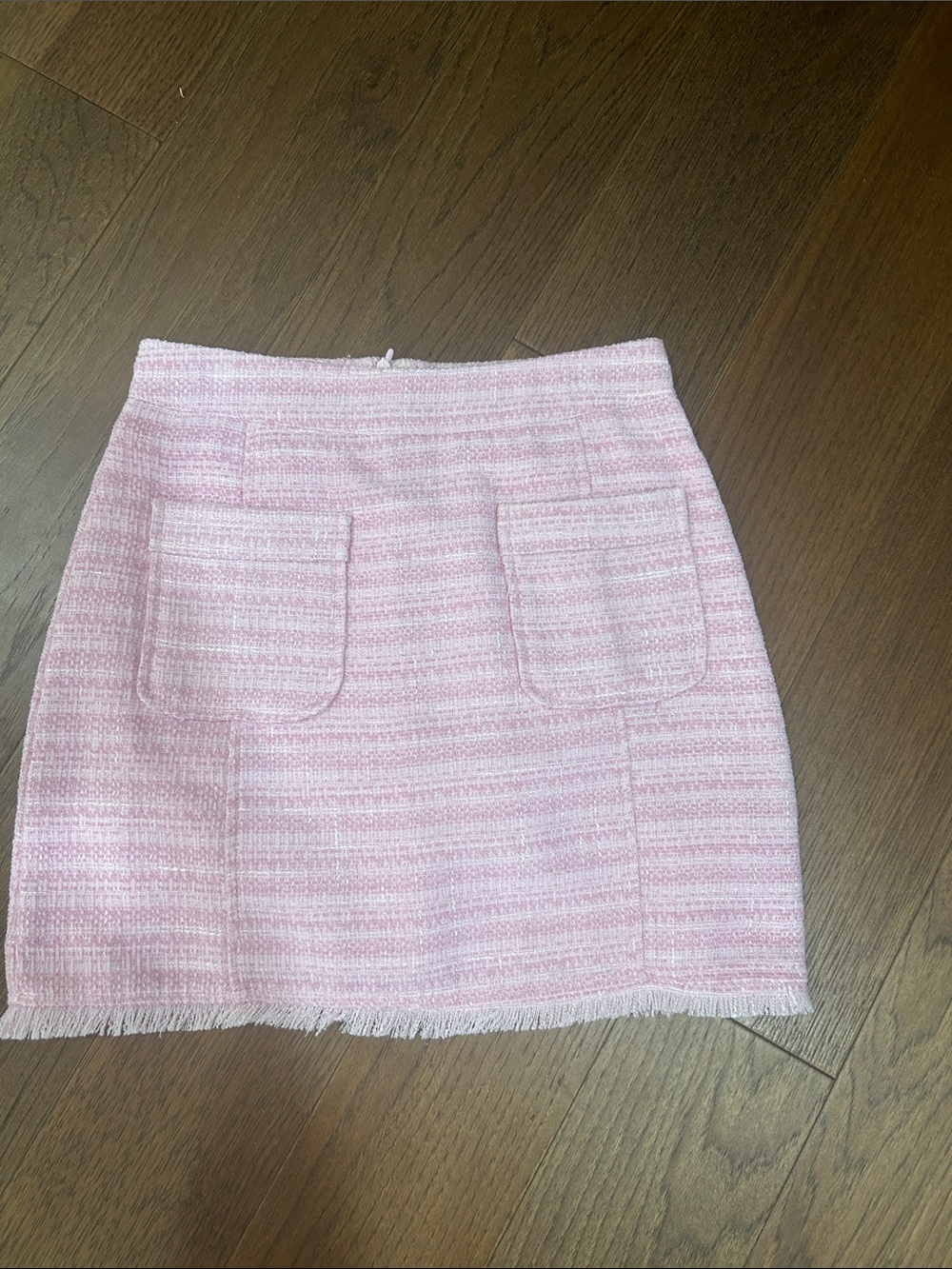 BB Dakota by Steve Madden Pink Tweed Pocket Mini Skirt